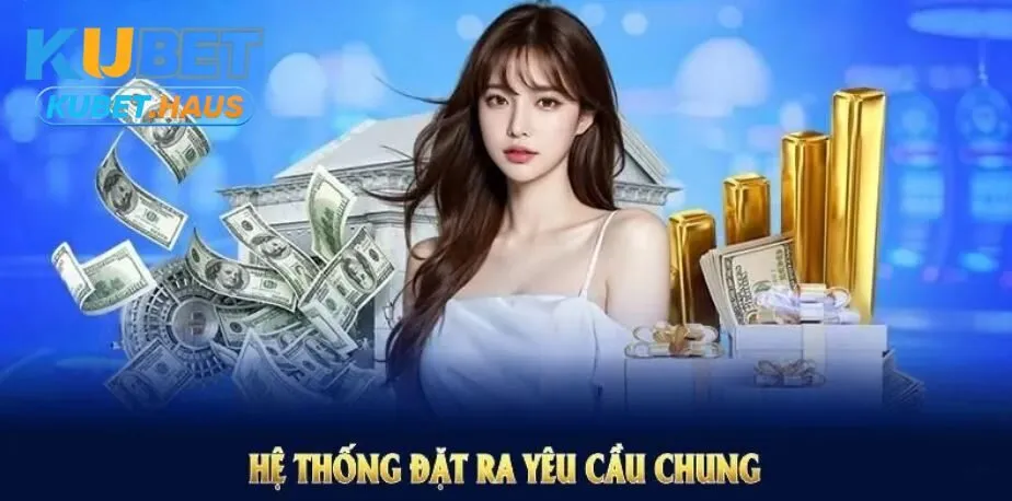 Hệ thống đặt ra yêu cầu chung cho anh em rút tiền kubet