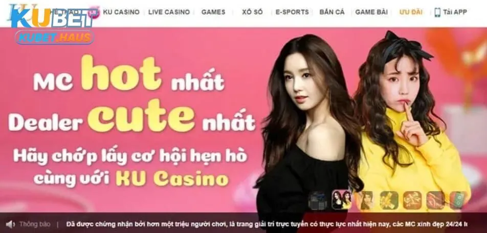 Sảnh KUBET casino đặc biệt tạo ra không khí giải trí lôi cuốn